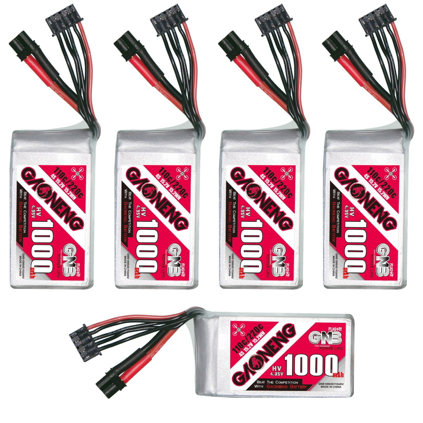 GAONENG GNB LiHV 4S 15.2V 1000mAh 110C XT30 LiPo Battery
