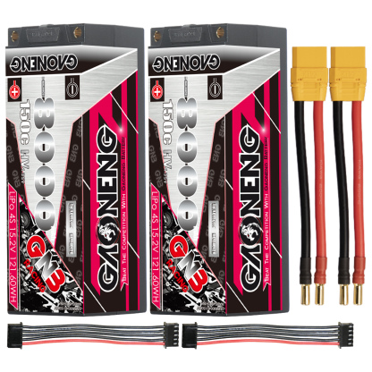 GAONENG GNB LiHV 4S 15.2V 8000mAh 150C 5mm Bullet Hard Case LiPo Battery