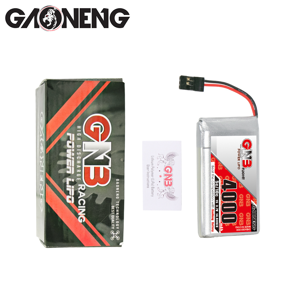 2PCS - GAONENG GNB 3.7V 4000mAh 5C LiPo Battery JR for Sanwa MT17 RX