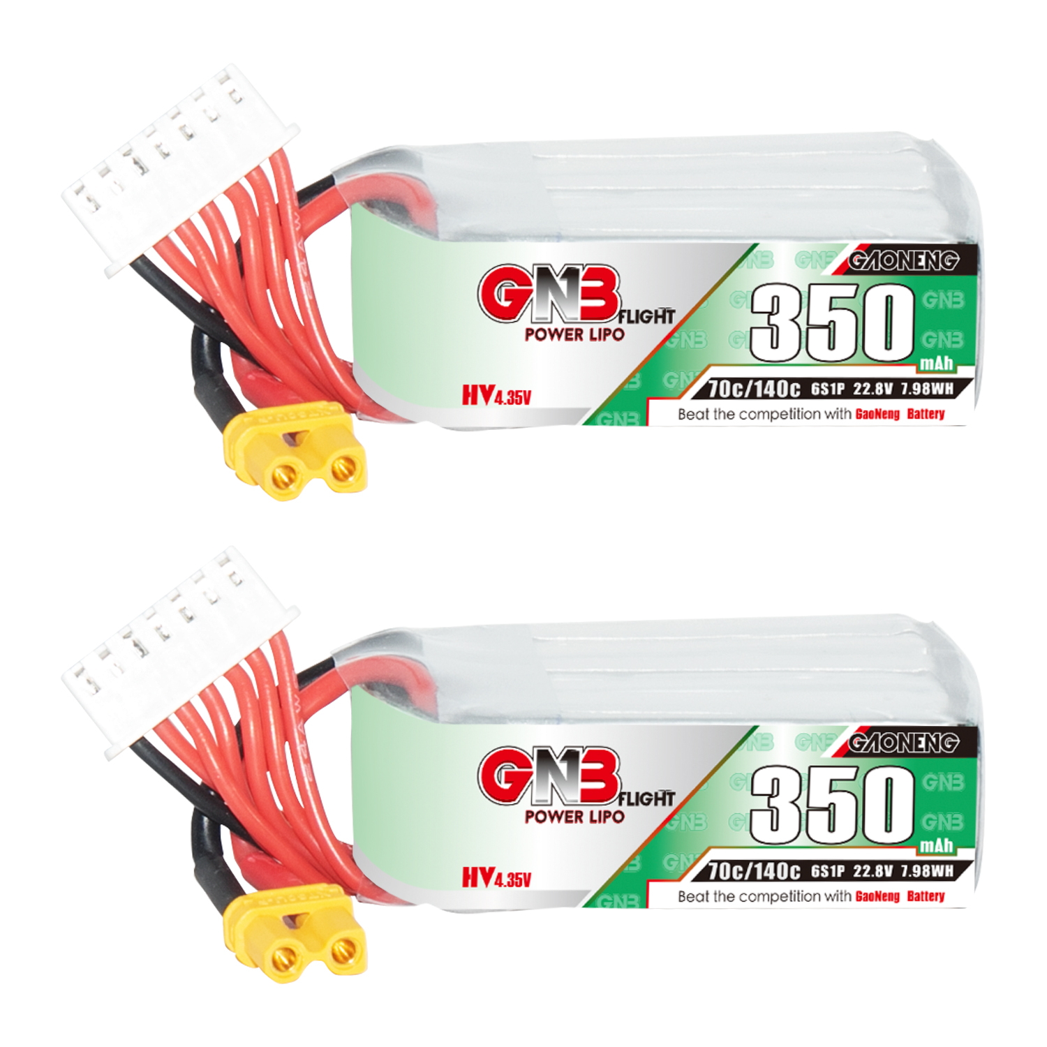 GAONENG GNB LiHV 6S 22.8V 350mAh 70C XT30 LiPo Battery