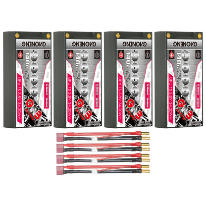 GAONENG GNB LiHV 1S 3.8V 9000mAh 140C 5mm Bullet Hard Case LiPo Battery