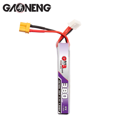 2PCS - GAONENG GNB LiHV 3S 11.4V 380mAh 60C XT30 LiPo Battery