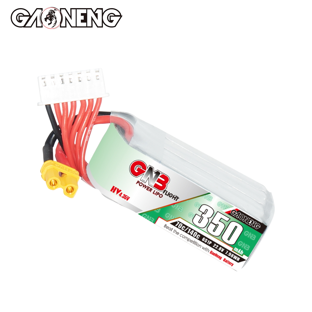 GAONENG GNB LiHV 6S 22.8V 350mAh 70C XT30 LiPo Battery