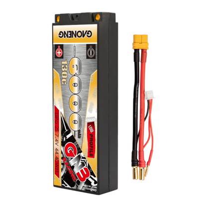 1PCS - GAONENG GNB 2S 7.4V 6000mAh 130C Hard Case LCG LiPo Battery XT60