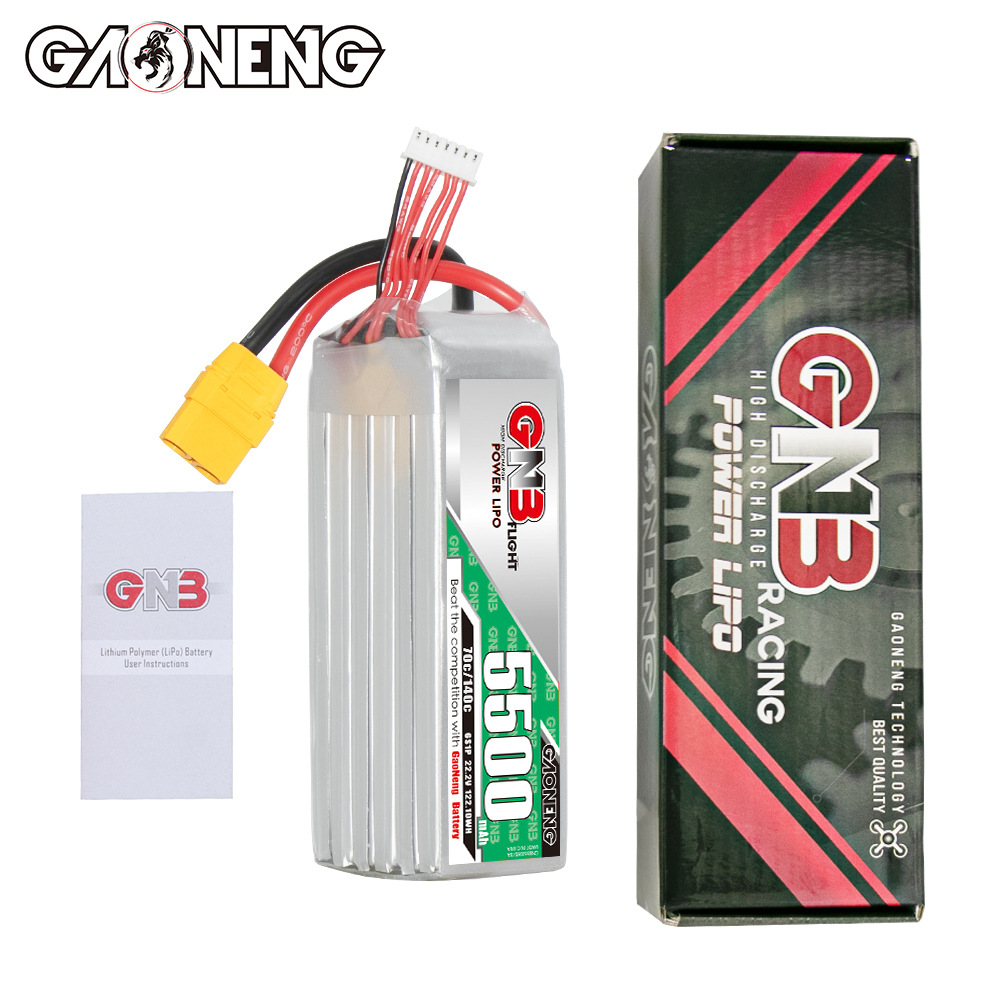 GAONENG GNB 6S 22.2V 5500mAh 70C LiPo Battery XT90