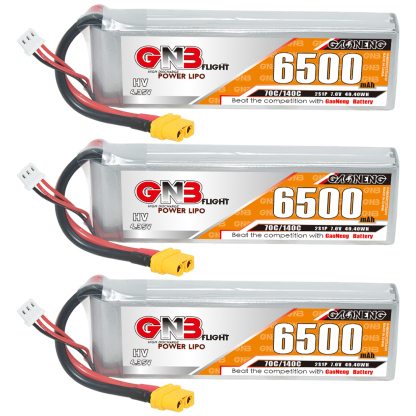 GAONENG GNB HV 2S 7.6V 6500mAh 70C LiPo Battery XT60