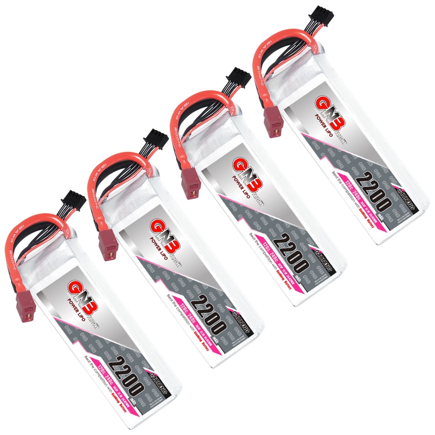 GAONENG GNB 3S 11.1V 2200mAh 120C LiPo Battery T-PLUG