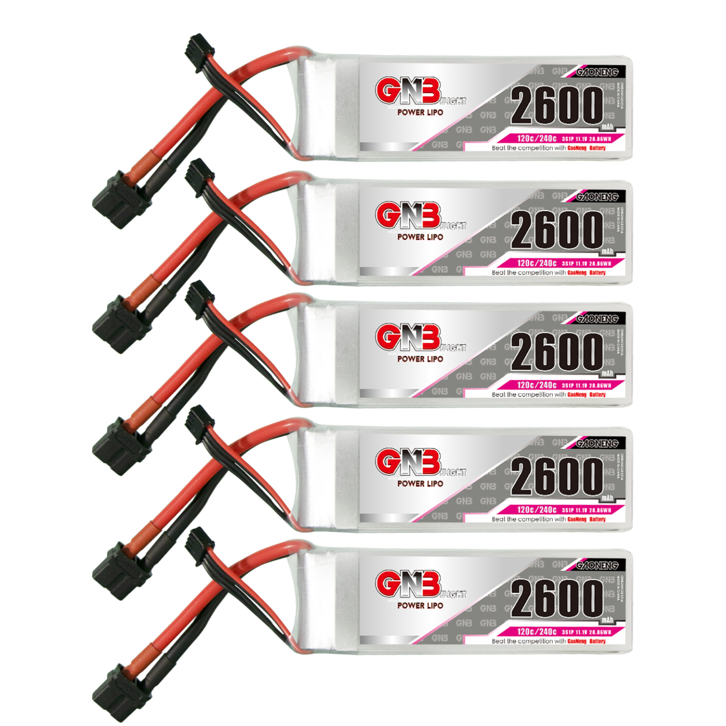 GAONENG GNB 3S 11.1V 2600mAh 120C XT60 LiPo Battery
