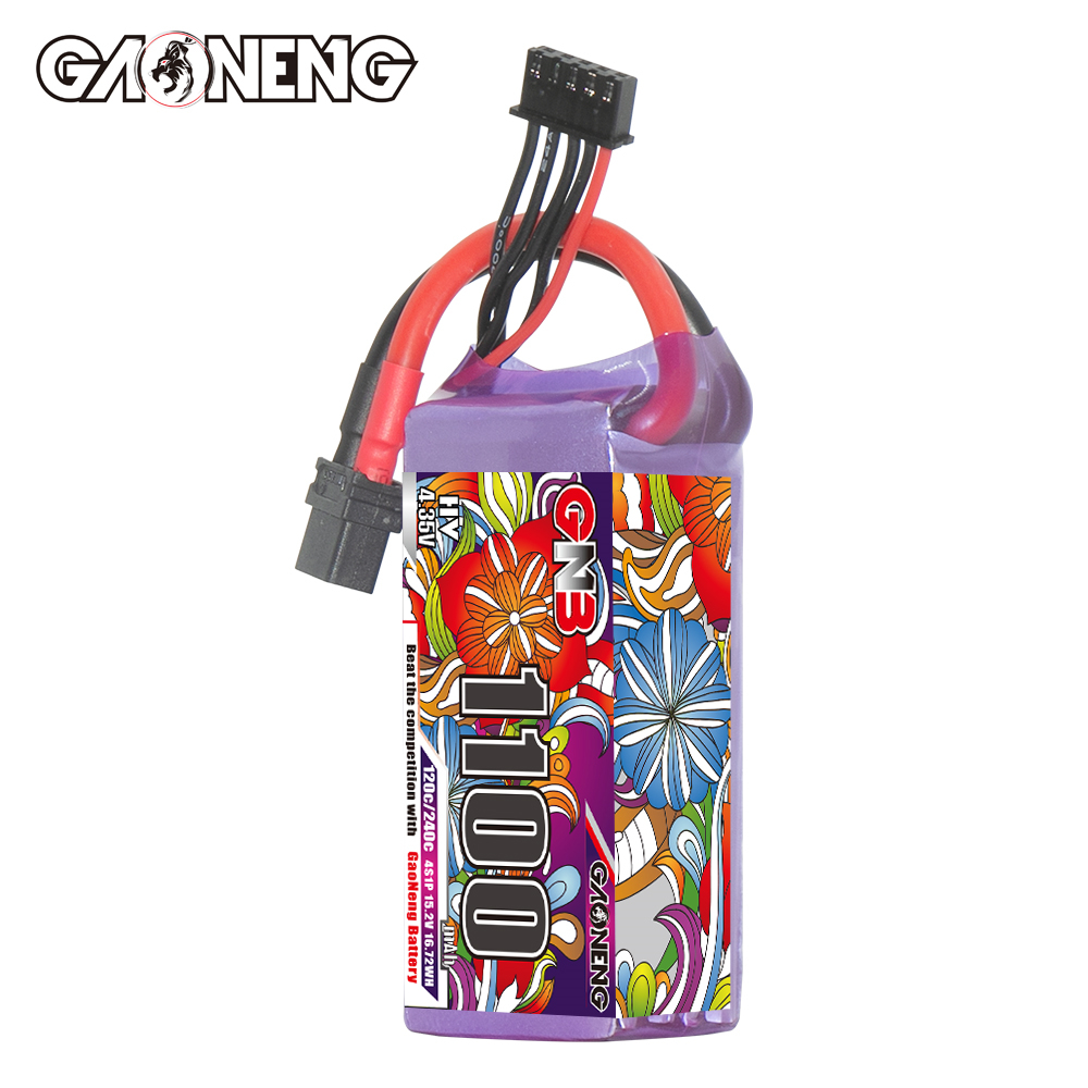 GAONENG GNB LiHV 4S 15.2V 1100mAh 120C XT60 LiPo Battery