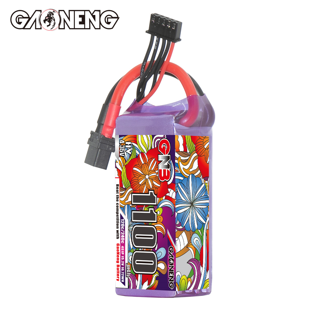 GAONENG GNB LiHV 4S 15.2V 1100mAh 120C XT60 LiPo Battery