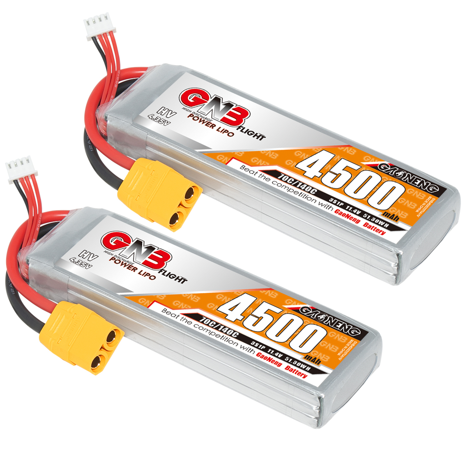 GAONENG GNB LiHV 3S 11.4V 4500mAh 70C LiPo Battery XT90