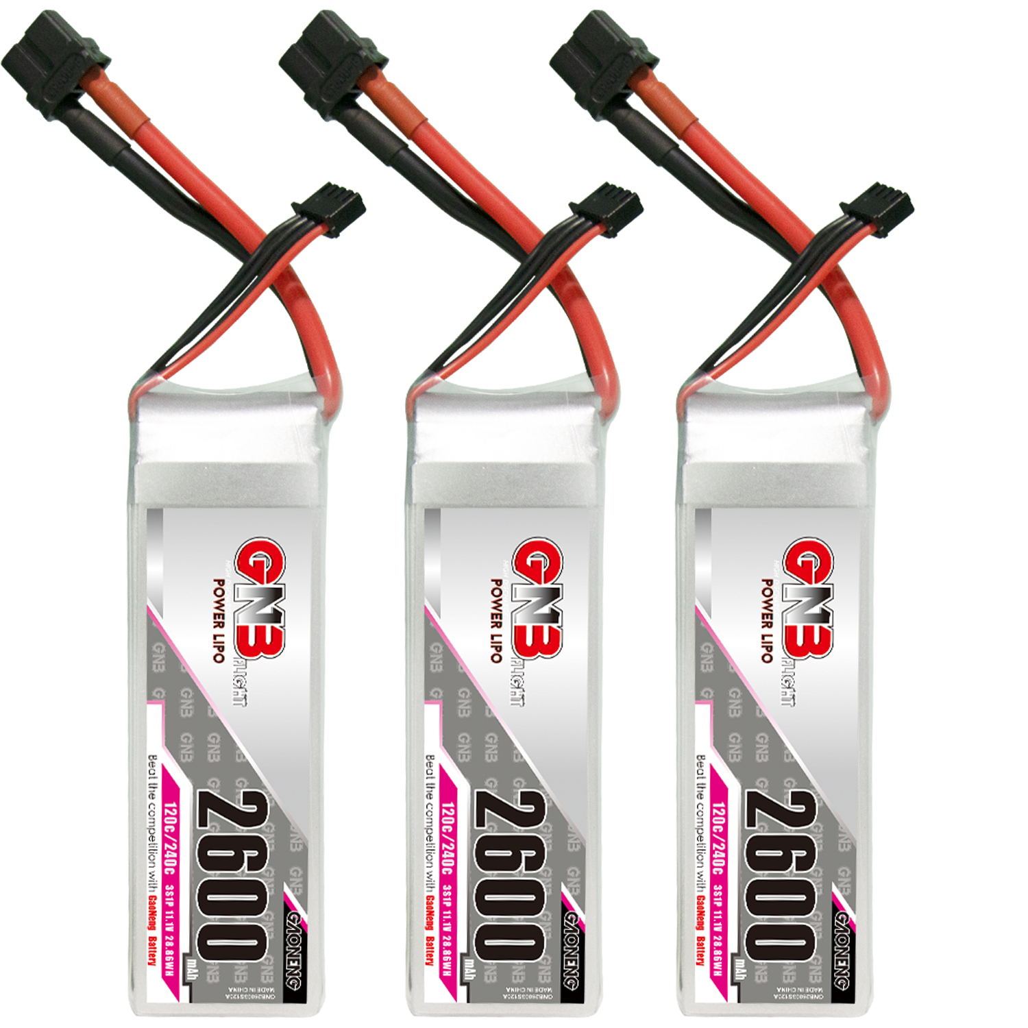 GAONENG GNB 3S 11.1V 2600mAh 120C XT60 LiPo Battery