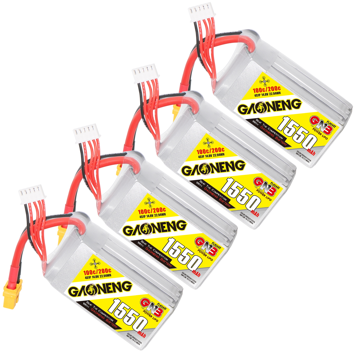 GAONENG GNB 4S 14.8V 1550mAh 100C XT60 LiPo Battery
