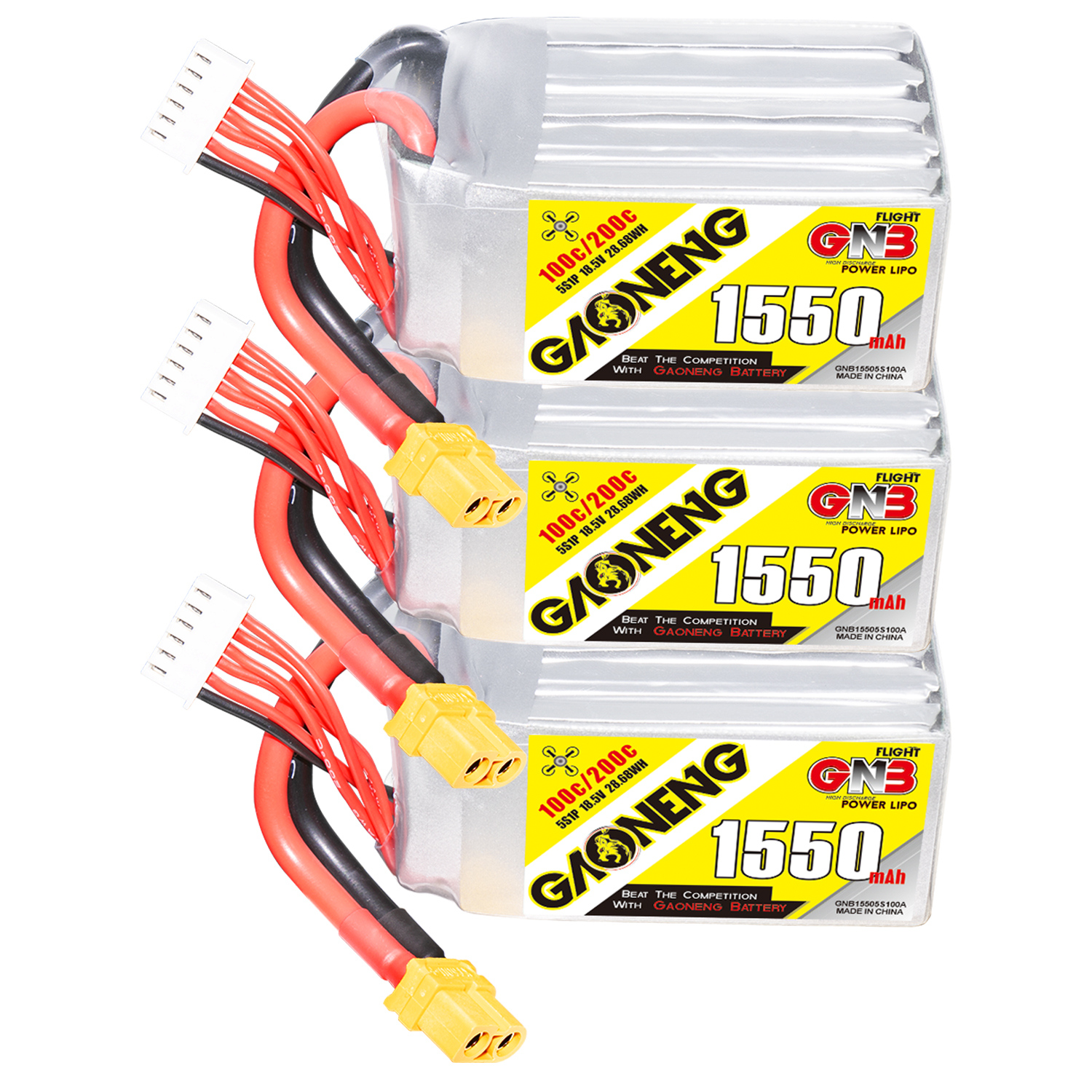 GAONENG GNB 5S 18.5V 1550mAh 100C XT60 LiPo Battery