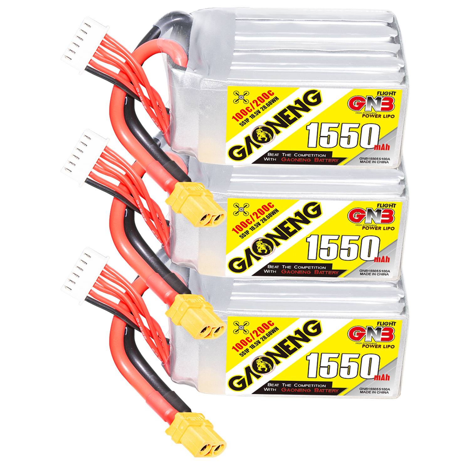 GAONENG GNB 5S 18.5V 1550mAh 100C XT60 LiPo Battery