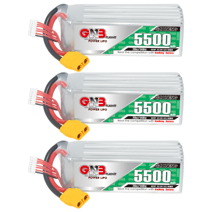GAONENG GNB 6S 22.2V 5500mAh 70C LiPo Battery XT90