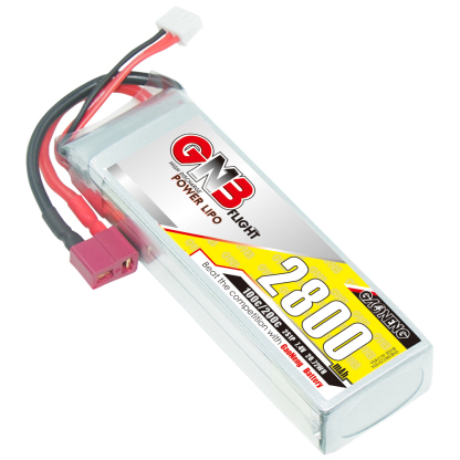 2PCS - GAONENG GNB 2S 7.4V 2800mAh 100C LiPo Battery T-Plug