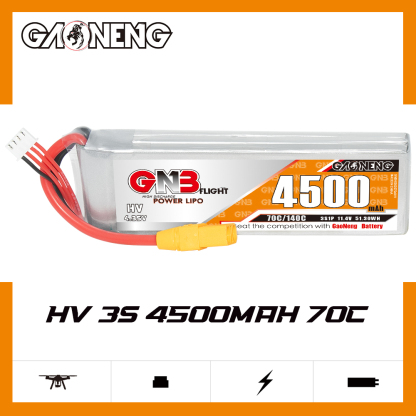 GAONENG GNB LiHV 3S 11.4V 4500mAh 70C LiPo Battery XT90