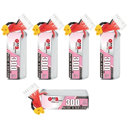 GAONENG GNB LiHV 6S 22.8V 300mAh 80C XT30 LiPo Battery