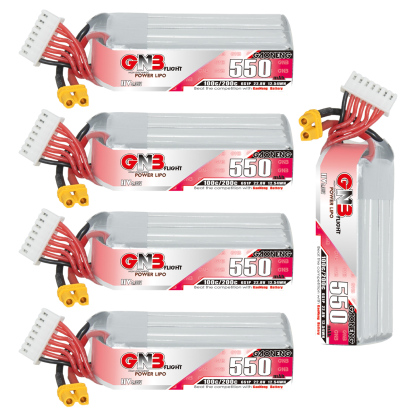 GAONENG GNB LiHV 6S 22.8V 550mAh 100C XT30 LiPo Battery Long Type