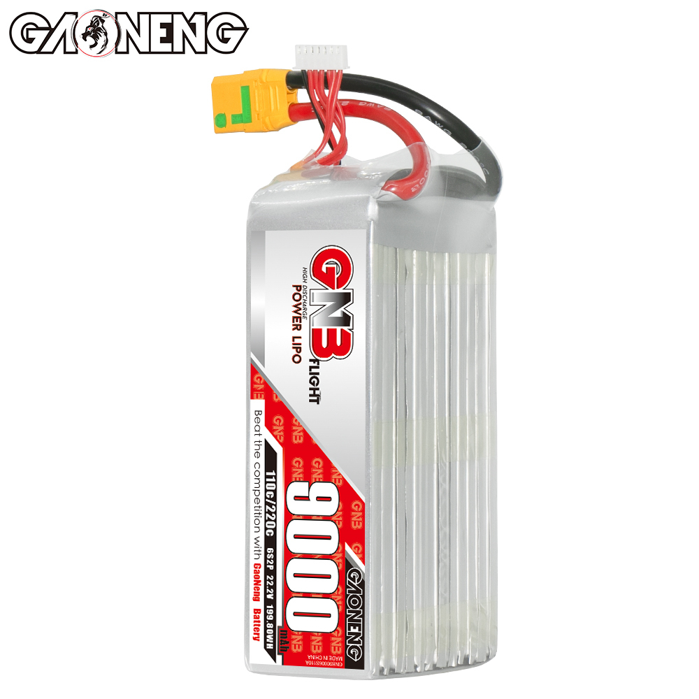 GAONENG GNB 6S 22.2V 9000mAh 110C RC LiPo Battery XT90S Anti Spark