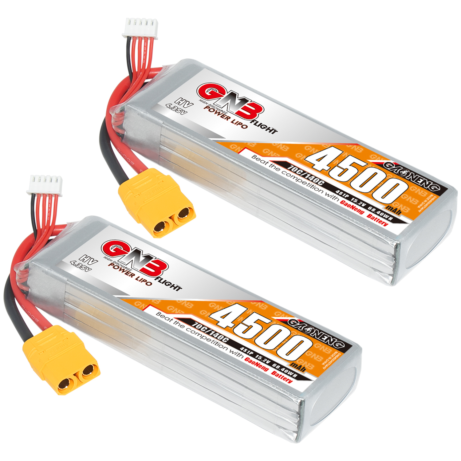 GAONENG GNB LiHV 4S 15.2V 4500mAh 70C LiPo Battery XT90