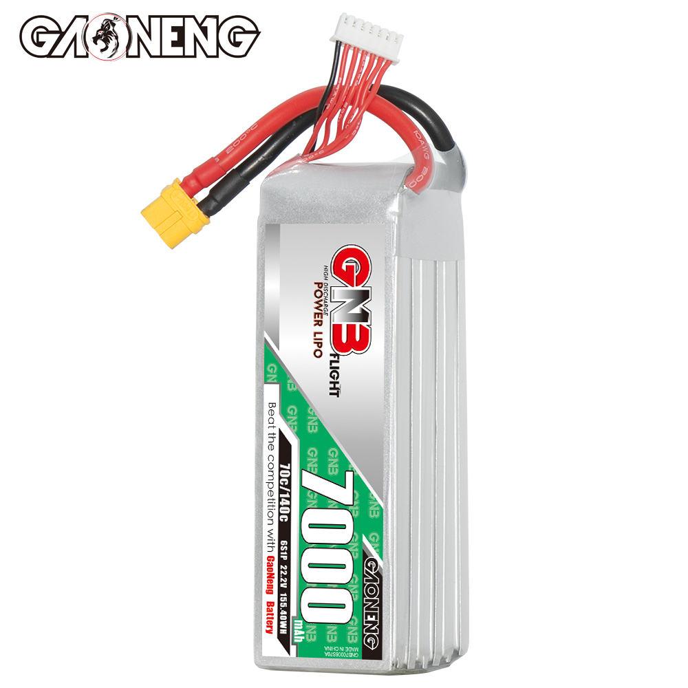 GAONENG GNB 6S 22.2V 7000mAh 70C LiPo Battery XT60