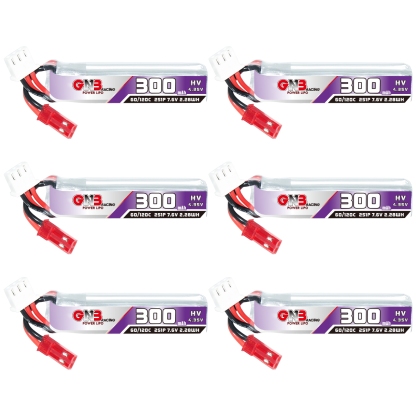 GAONENG GNB LiHV 2S 7.6V 300mAh 60C JST LiPo Battery