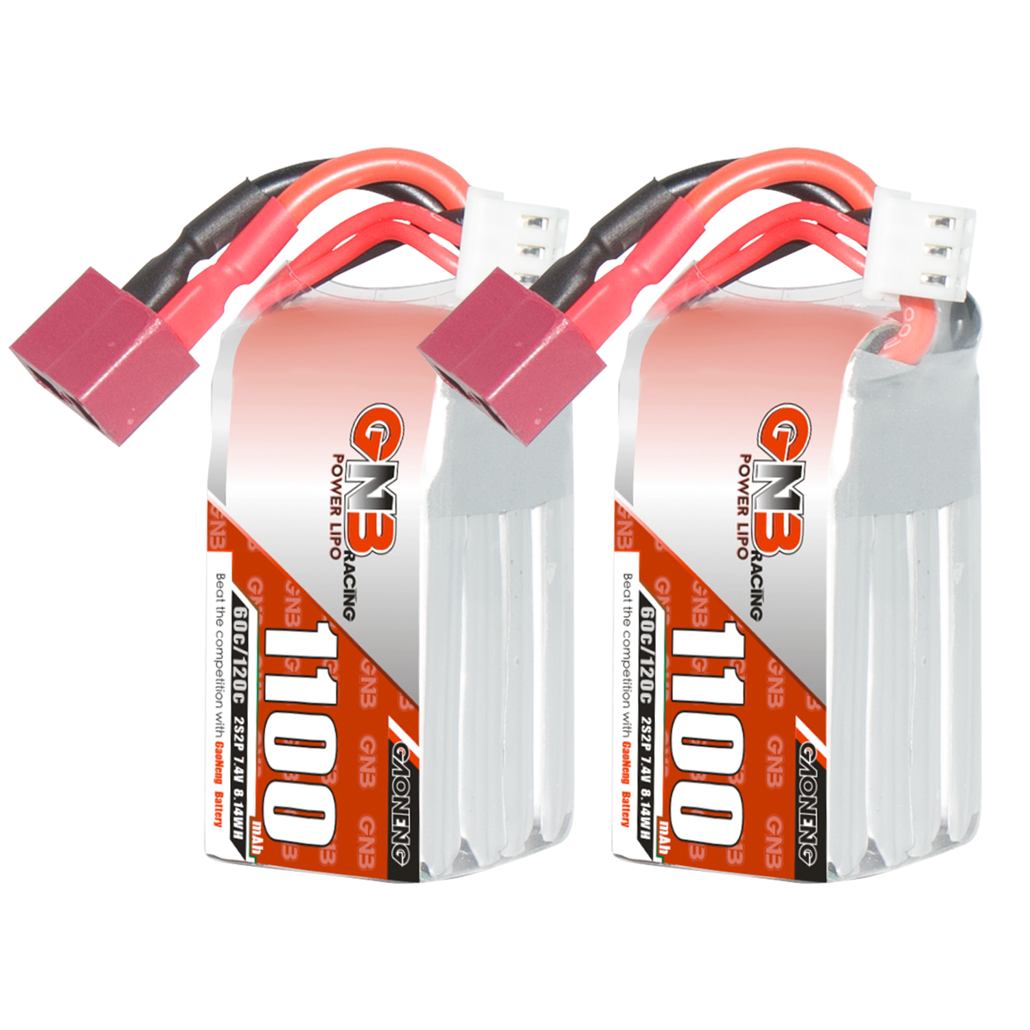 GAONENG GNB 2S 7.4V 1100mAh 60C LiPo Battery T-PLUG