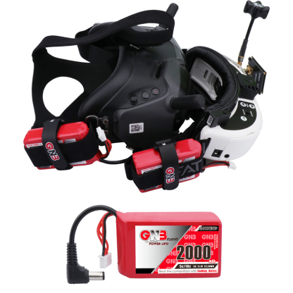 2PCS - GAONENG GNB 3S 11.1V 2000mAh 50C LiPo Battery DC5.5