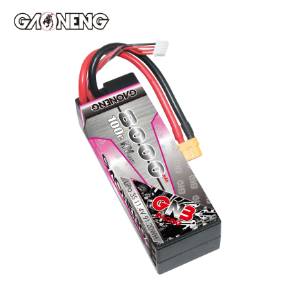 1PC - GAONENG GNB LiHV 3S 11.4V 8000mAh 100C Cabled Hard Case LiPo Battery XT60