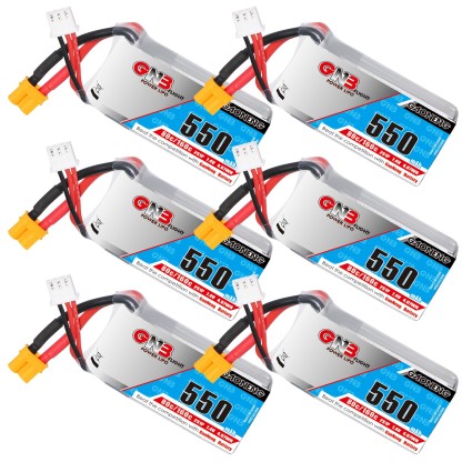 GAONENG GNB 2S 7.4V 550mAh 80C XT30 LiPo Battery Square Type