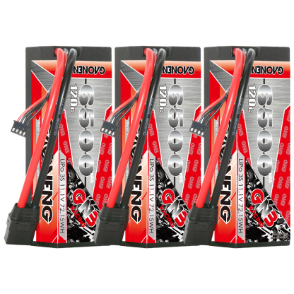 GAONENG GNB 3S 11.1V 6500mAh 120C Cabled Hard Case LiPo Battery XT90