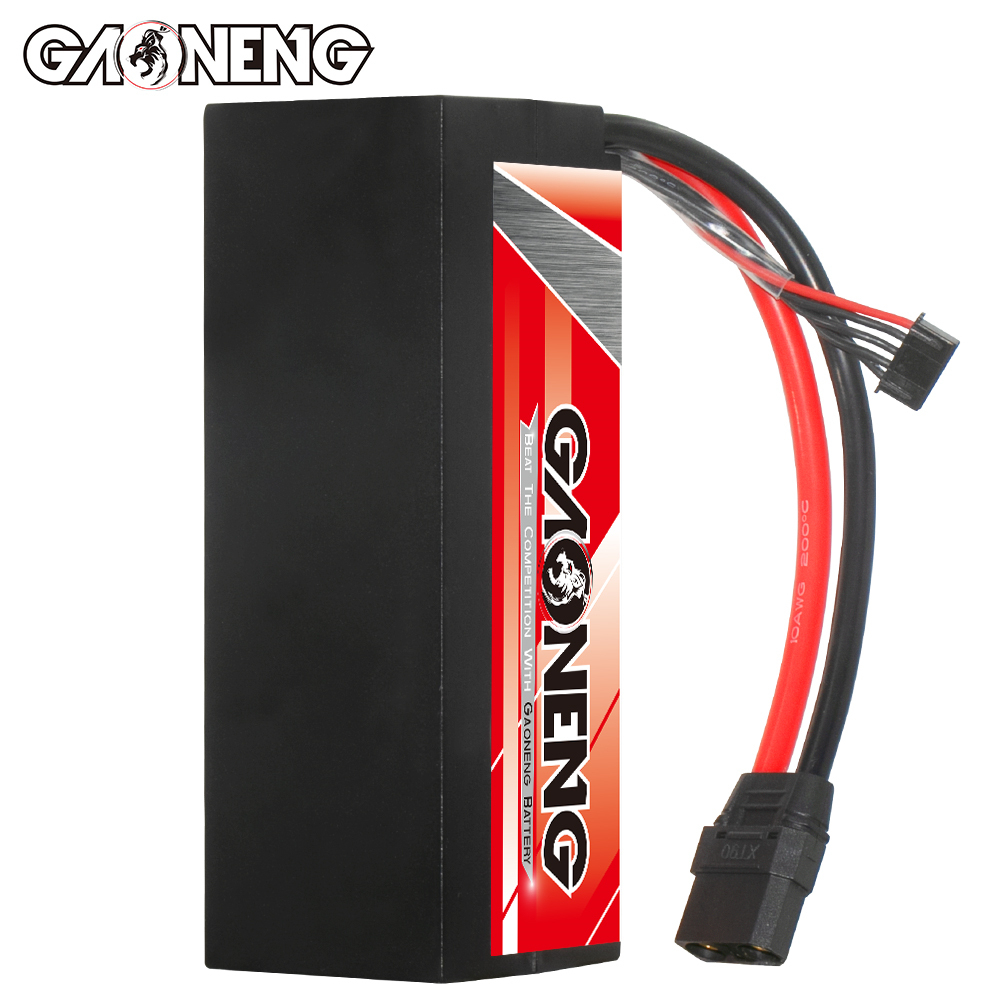 1PC - GAONENG GNB 4S 14.8V 6500mAh 120C Cabled Hard Case LiPo Battery XT90