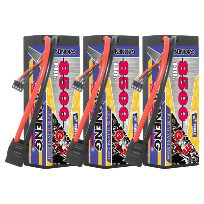 GAONENG GNB 3S 11.1V 8500mAh 140C Cabled Hard Case LiPo Battery XT90