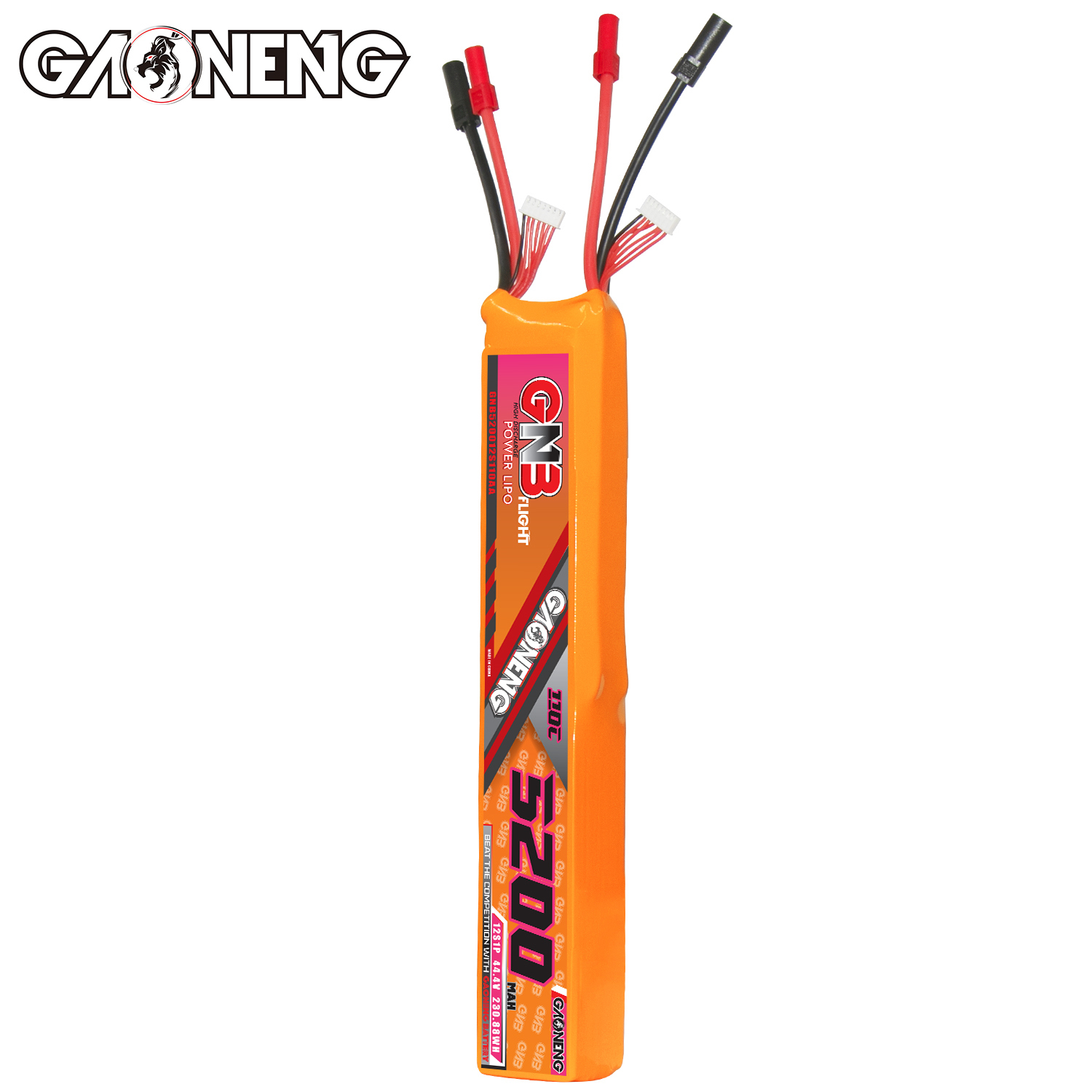 GAONENG GNB 12S 44.4V 5200mAh 110C LiPo Battery XT150