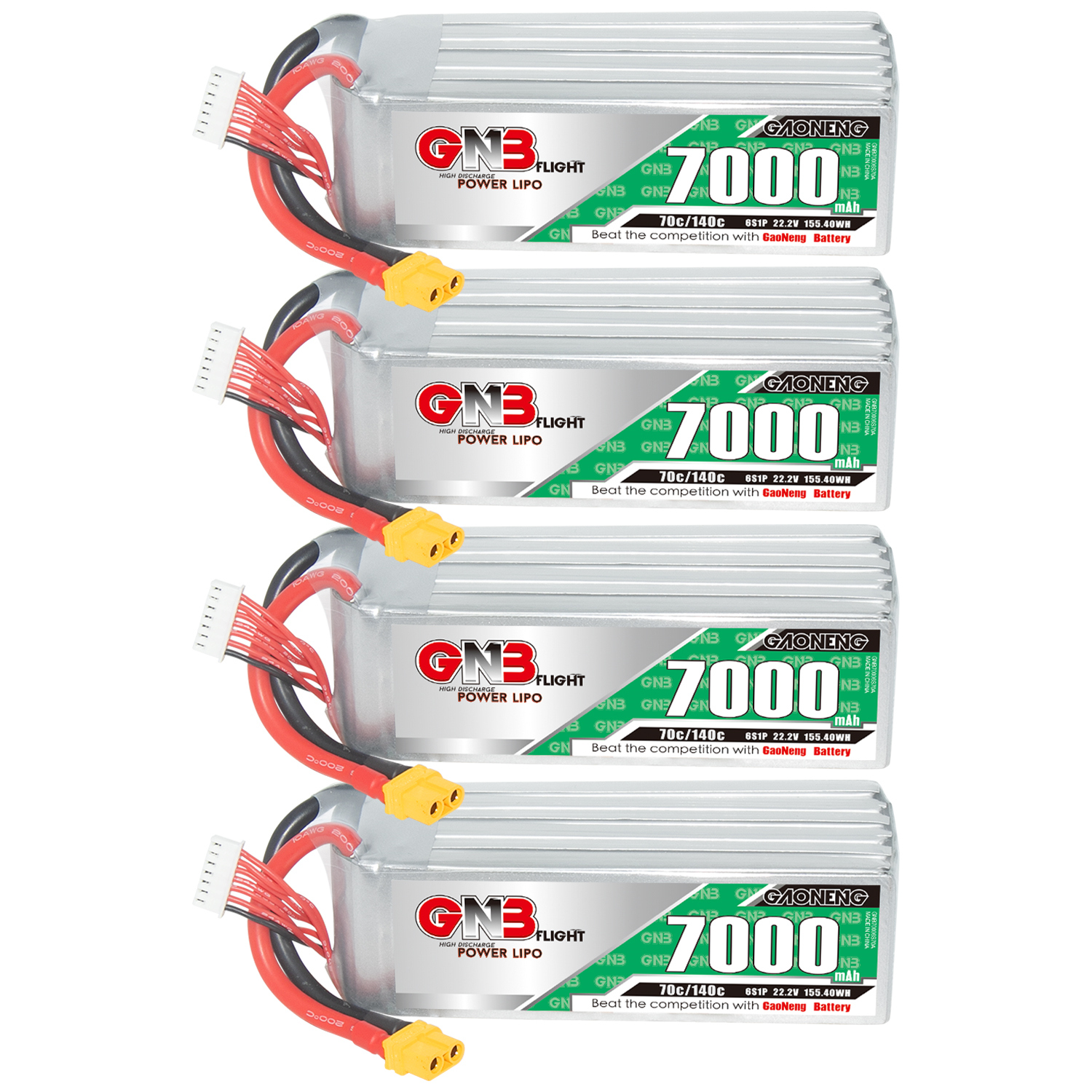 GAONENG GNB 6S 22.2V 7000mAh 70C LiPo Battery XT60