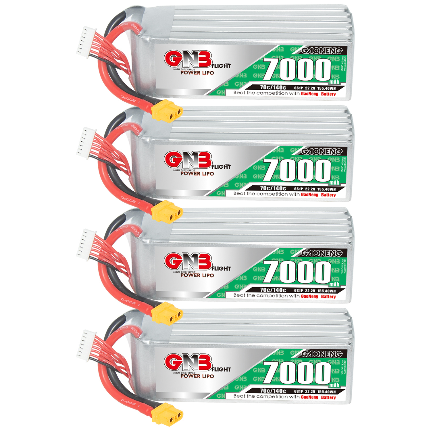 GAONENG GNB 6S 22.2V 7000mAh 70C LiPo Battery XT60