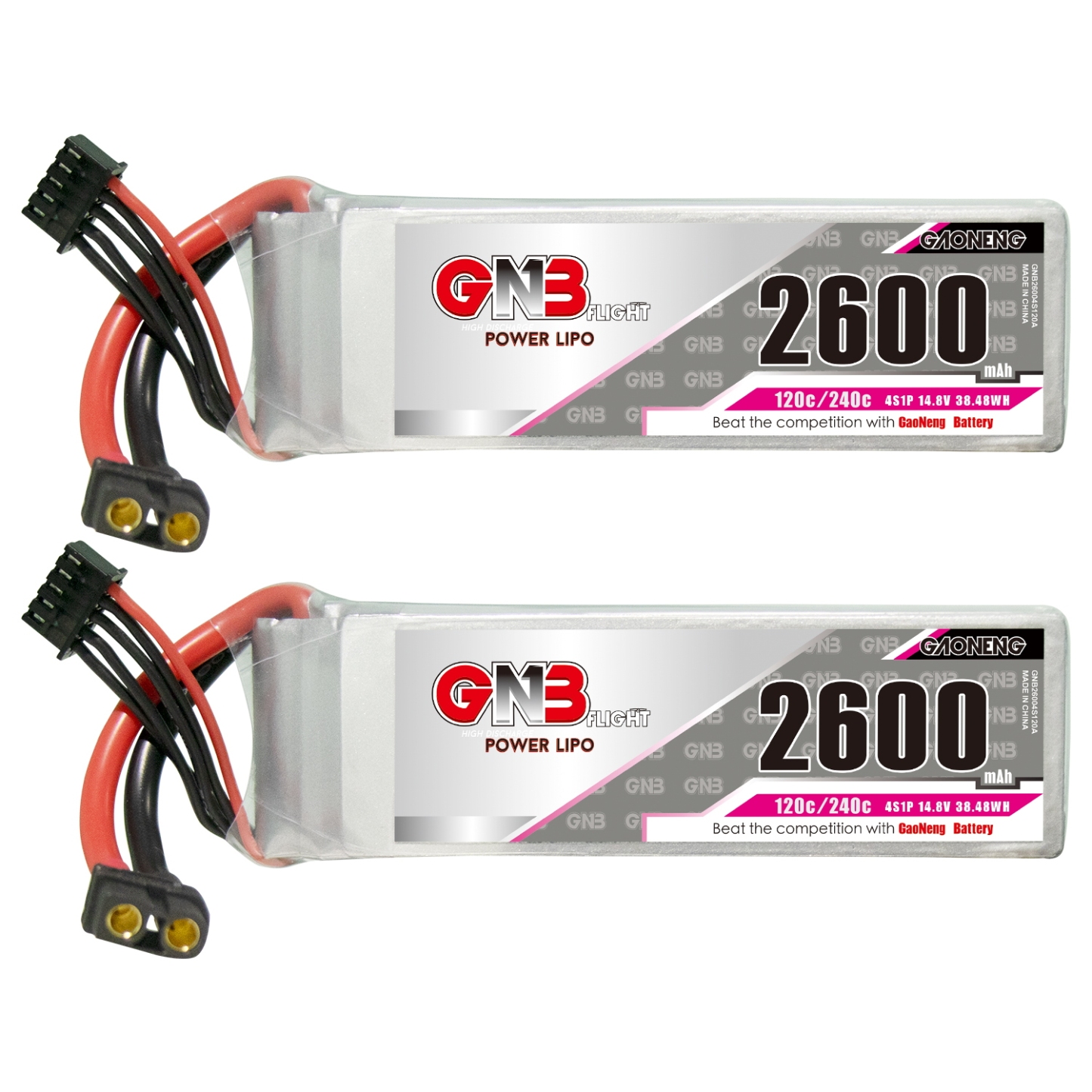 GAONENG GNB 4S 14.8V 2600mAh 120C XT60 LiPo Battery