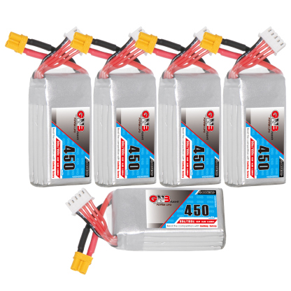 GAONENG GNB 4S 14.8V 450mAh 80C XT30 LiPo Battery Square Type
