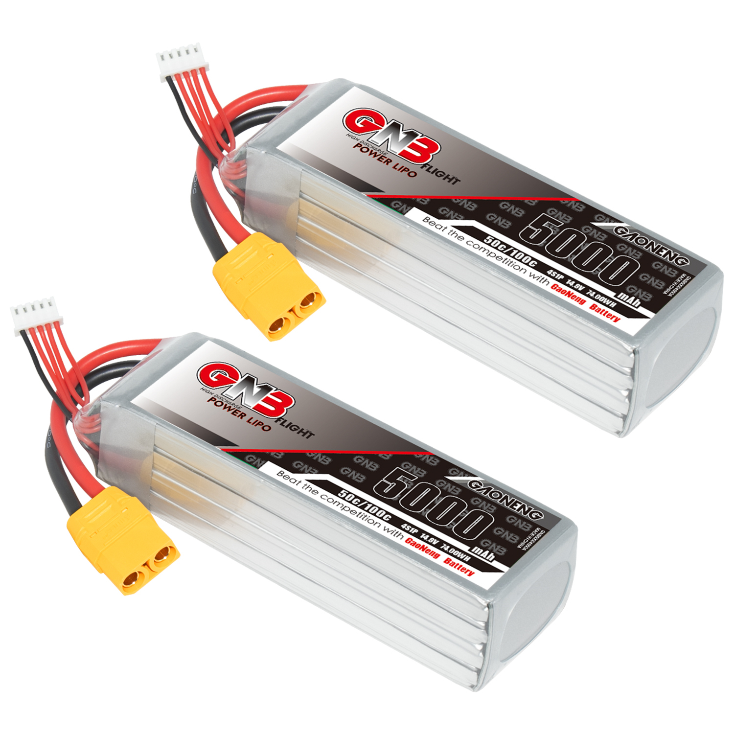 GAONENG GNB 4S 14.8V 5000mAh 50C LiPo Battery XT90