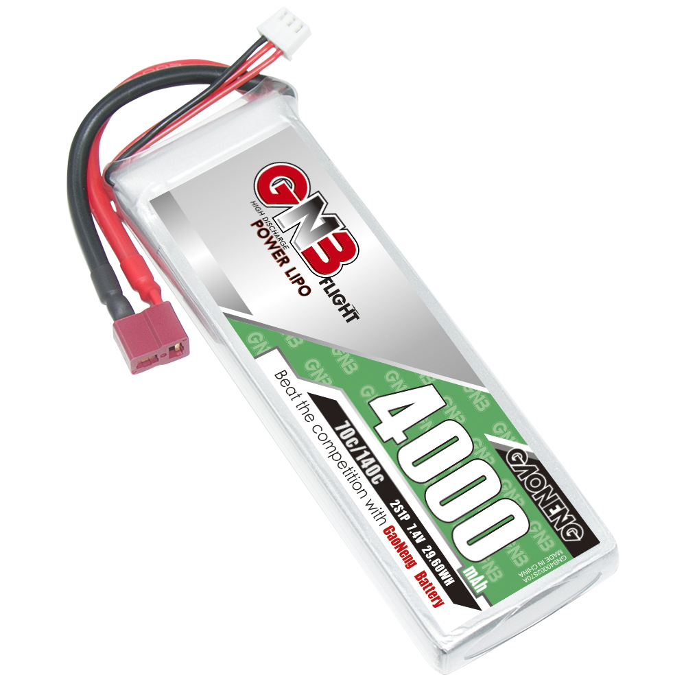 GAONENG GNB 2S 7.4V 4000mAh 70C LiPo Battery T-PLUG