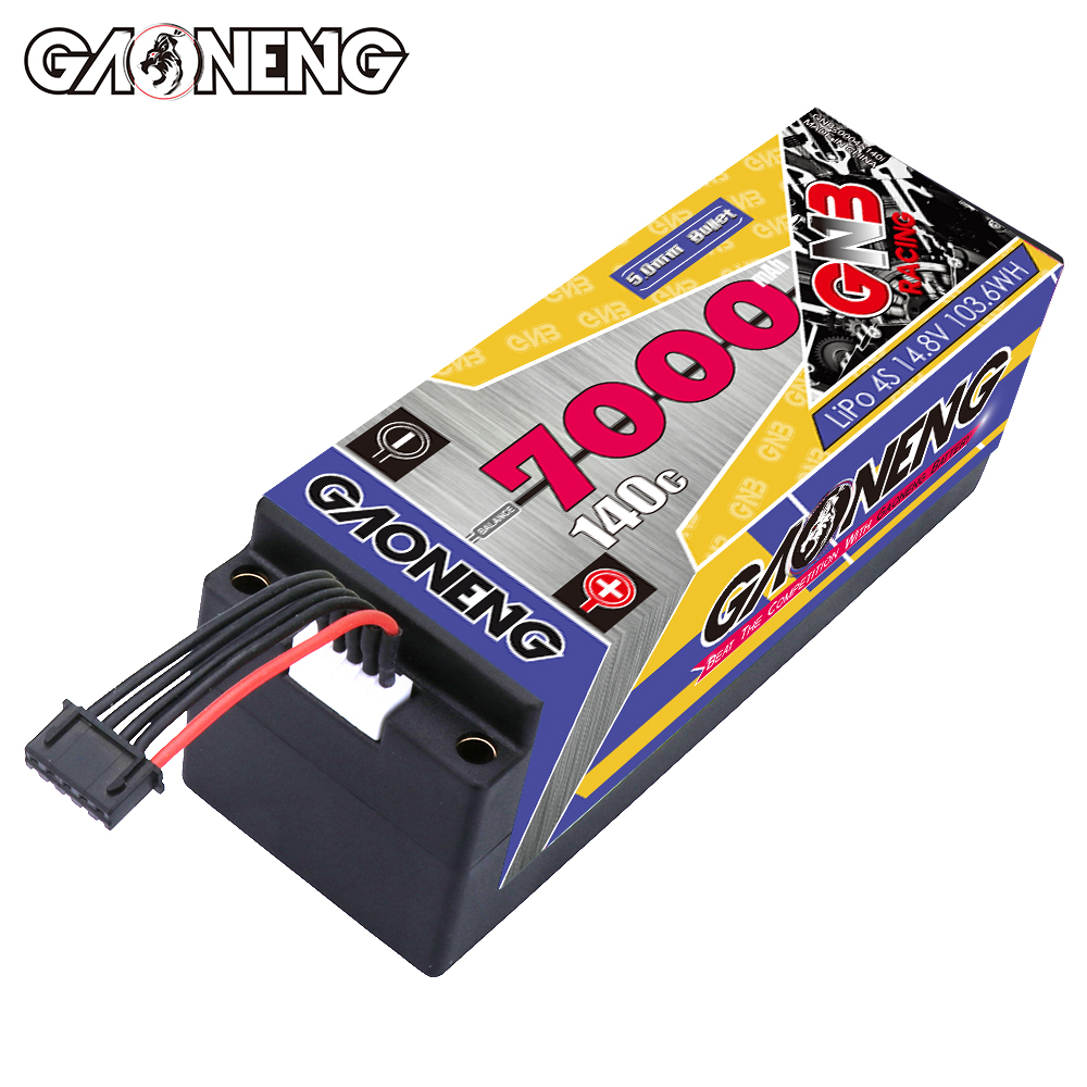 GAONENG GNB 4S 14.8V 7000mAh 140C 5mm Bullet Hard Case LiPo Battery