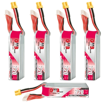GAONENG GNB LiHV 6S 22.8V 720mAh 100C XT30 LiPo Battery Long Type