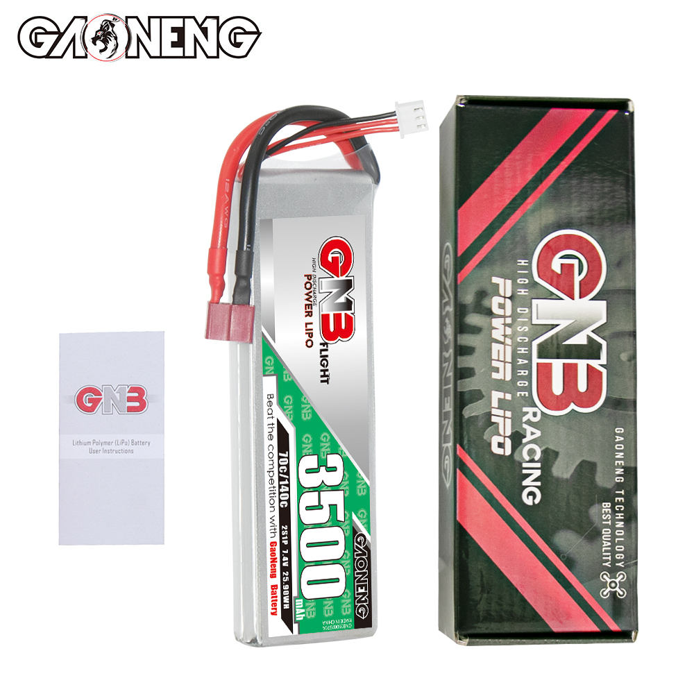GAONENG GNB 2S 7.4V 3500mAh 70C LiPo Battery T-PLUG