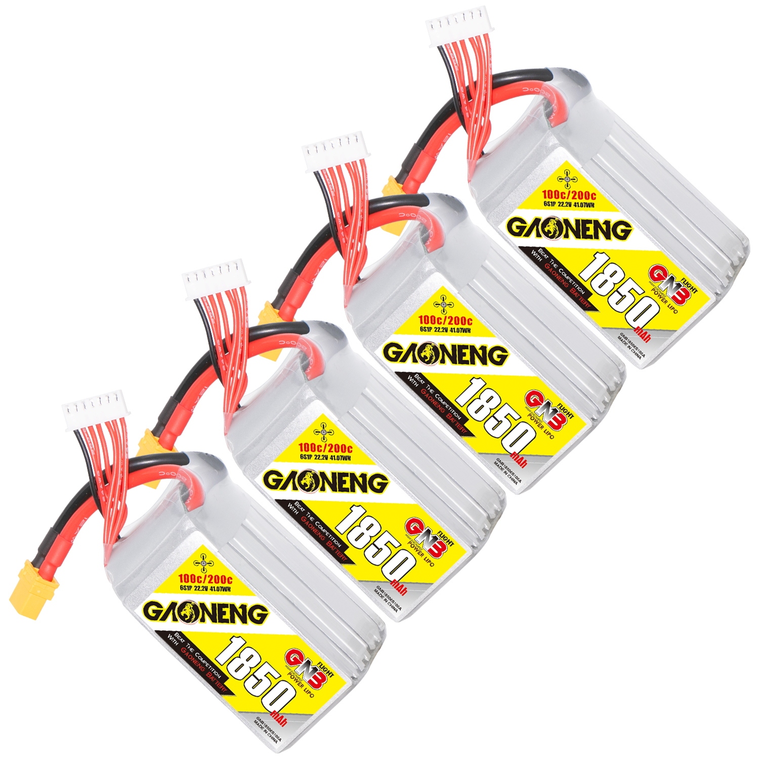 GAONENG GNB 6S 22.2V 1850mAh 100C XT60 LiPo Battery