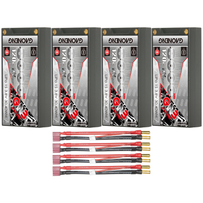 GAONENG GNB LiHV 1S 3.8V 8000mAh 120C 5mm Bullet Hard Case LiPo Battery