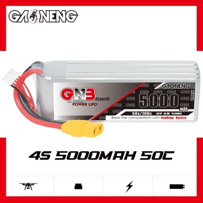 GAONENG GNB 4S 14.8V 5000mAh 50C LiPo Battery XT90