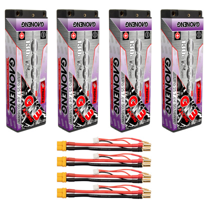 GAONENG GNB LiHV 2S 7.6V 6600mAh 130C Hard Case LCG LiPo Battery