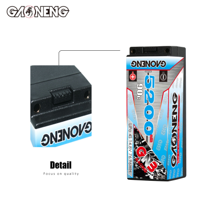 GAONENG GNB 4S 14.8V 5200mAh 90C 5mm Bullet Hard Case LiPo Battery